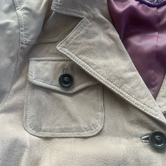 Wilson Leather Suede tan jacket coat XL - Picture 3 of 8